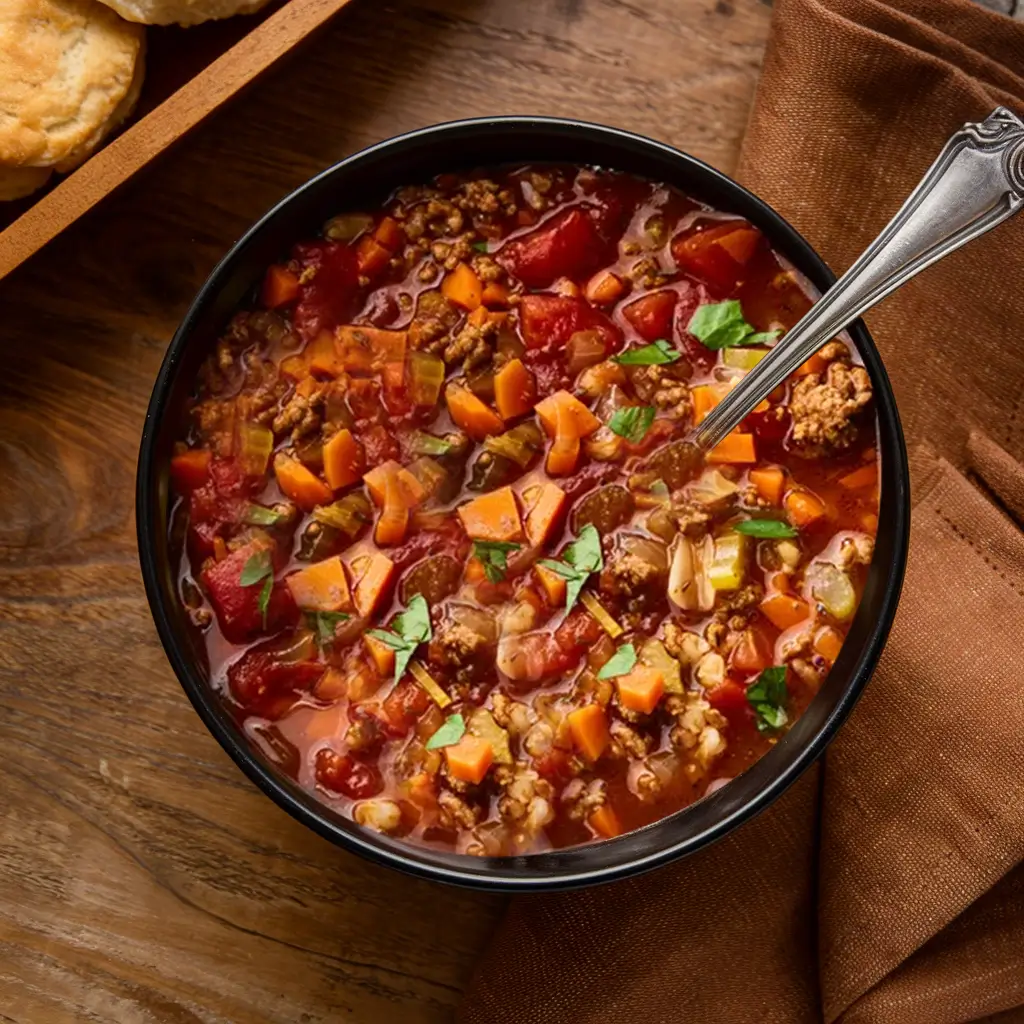 Hearty Hamburger Soup Recipe