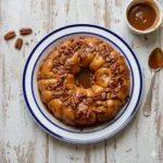 Overnight sticky buns — inverted Bundt sticky buns with caramelized nuts on top.