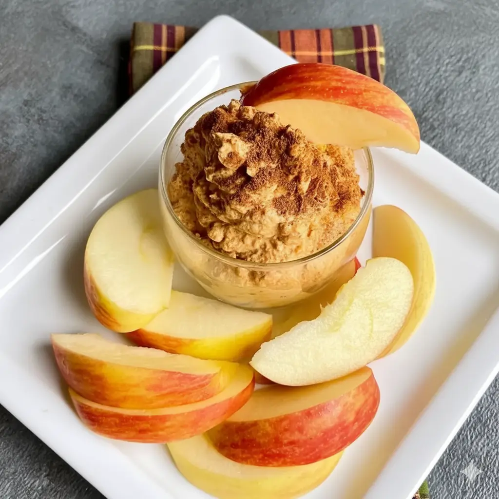 Pumpkin yogurt fluff served in small glass bowls with a ginger snap on the side.